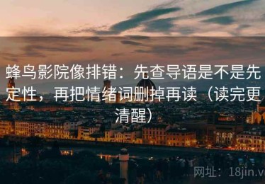 蜂鸟影院像排错：先查导语是不是先定性，再把情绪词删掉再读（读完更清醒）