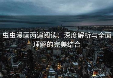 虫虫漫画两遍阅读：深度解析与全面理解的完美结合