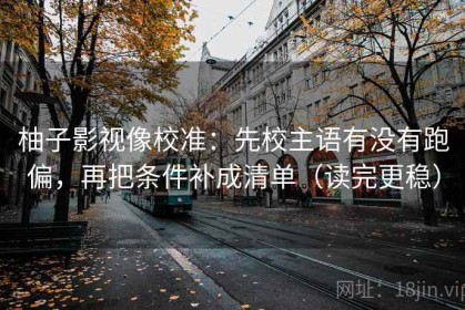 柚子影视像校准：先校主语有没有跑偏，再把条件补成清单（读完更稳）