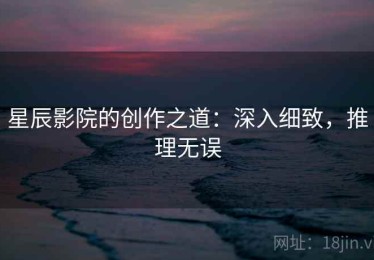 星辰影院的创作之道：深入细致，推理无误