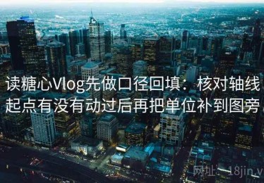 读糖心Vlog先做口径回填：核对轴线起点有没有动过后再把单位补到图旁