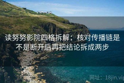 读努努影院四格拆解：核对传播链是不是断开后再把结论拆成两步