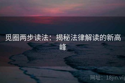 觅圈两步读法：揭秘法律解读的新高峰