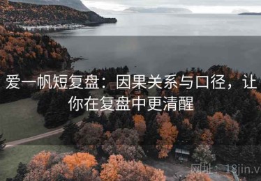 爱一帆短复盘：因果关系与口径，让你在复盘中更清醒