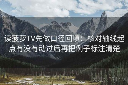读菠萝TV先做口径回填：核对轴线起点有没有动过后再把例子标注清楚
