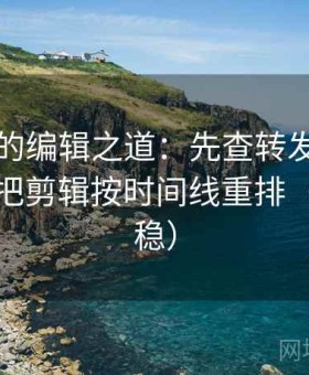 茶杯狐的编辑之道：先查转发语再加工，再把剪辑按时间线重排（读完更稳）