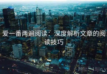 爱一番两遍阅读：深度解析文章的阅读技巧
