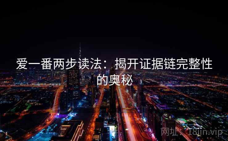 爱一番两步读法：揭开证据链完整性的奥秘